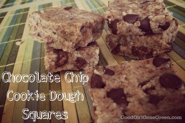 Chocolate Chip Cookie Dough Squares
