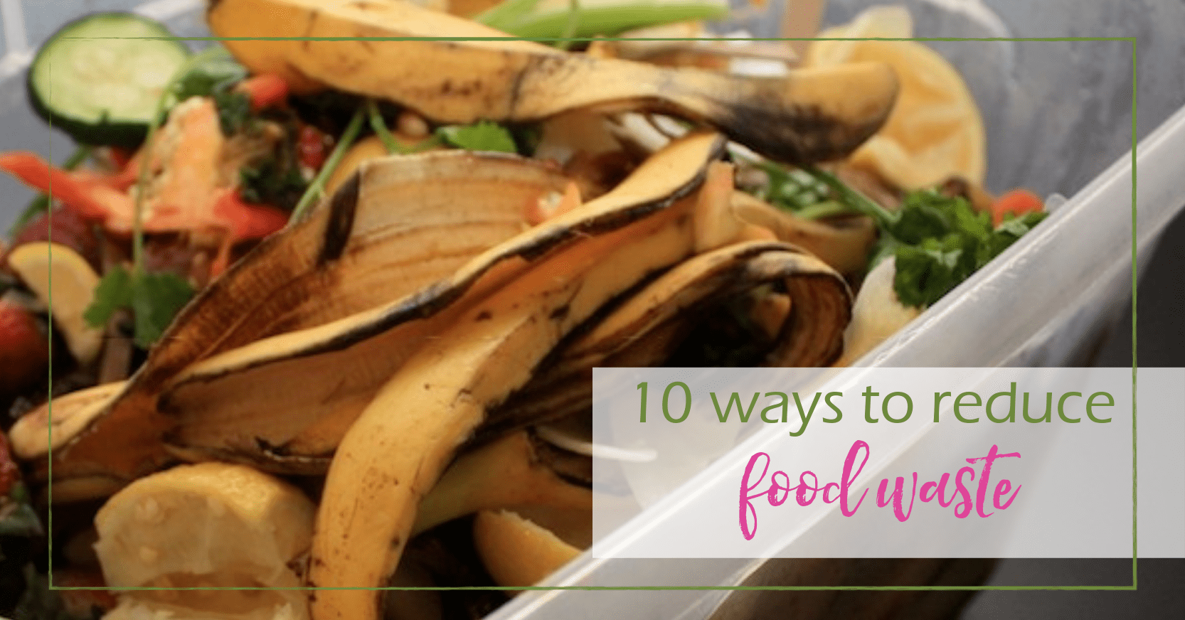 ways to reduce food waste