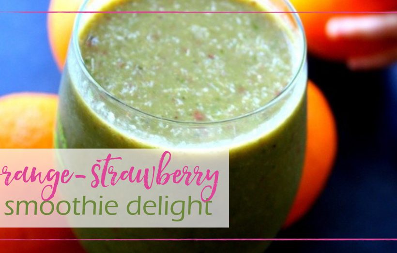 Orange Strawberry Smoothie Delight - GoodGirlGoneGreen