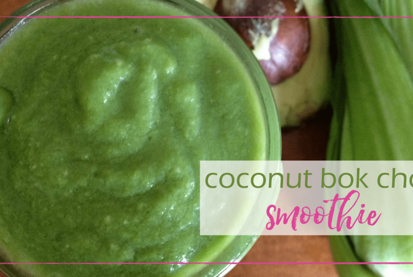 coconut bok choy smoothie