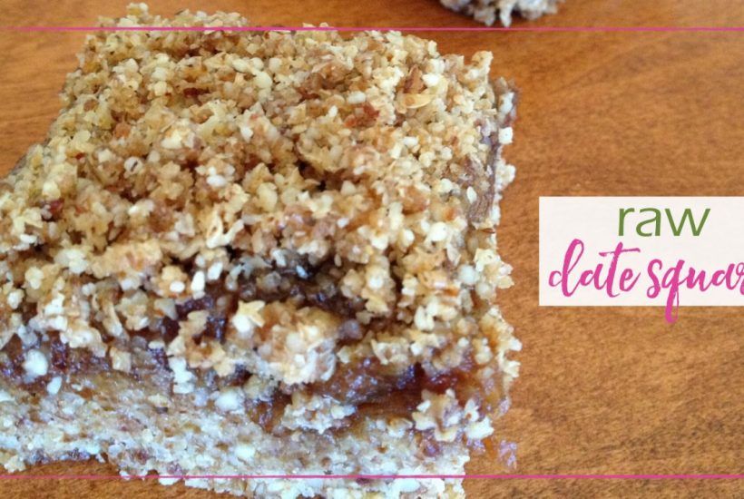 Raw Date Squares goodgirlgonegreen