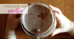 chocolate oat smoothie