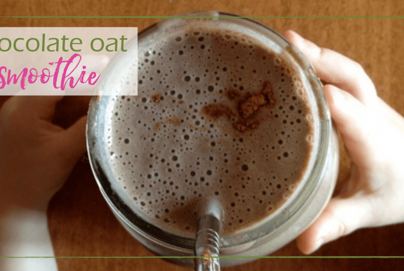 chocolate oat smoothie