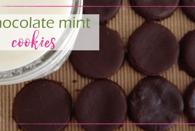 chocolate mint cookies