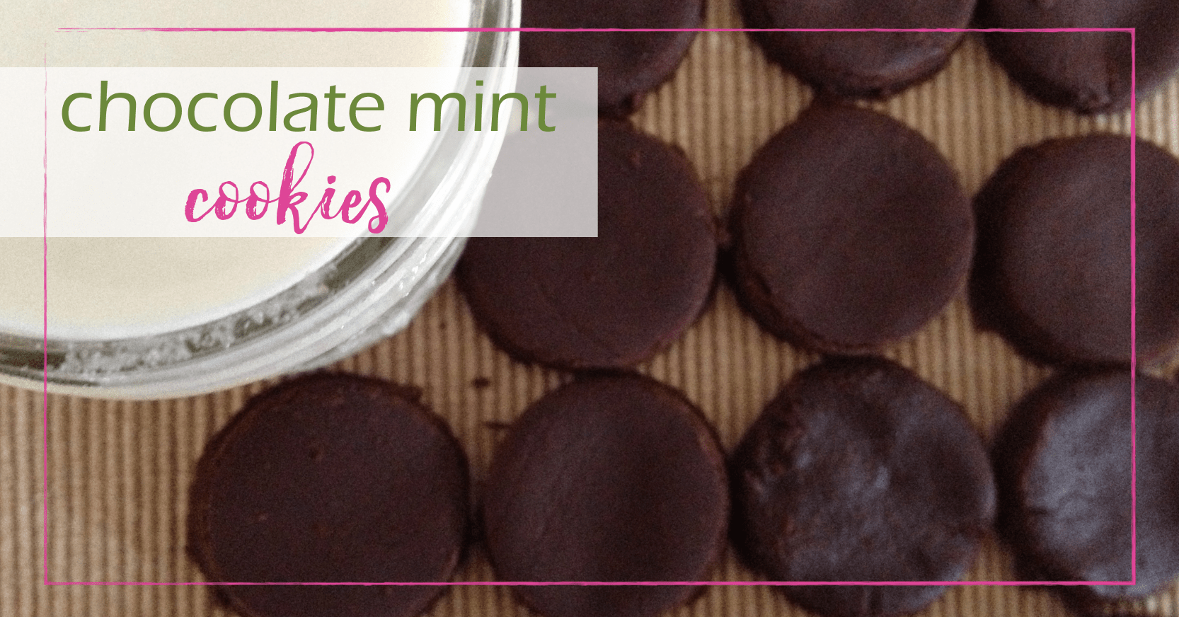 chocolate mint cookies 