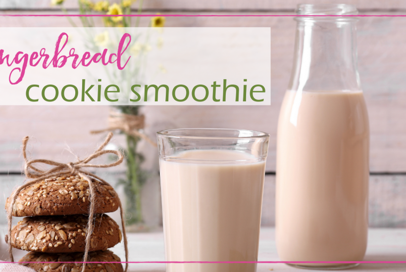Gingerbread Cookie Smoothie | GoodGirlGoneGreen.com