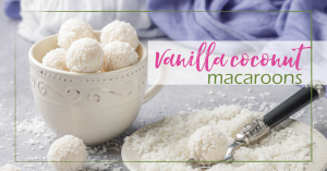 Vanilla Coconut Macaroons | GoodGirlGoneGreen.com