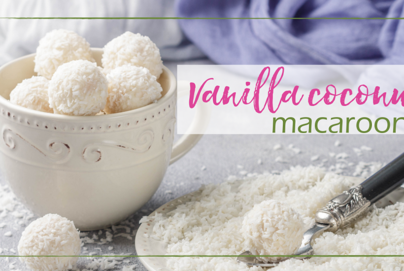 Vanilla Coconut Macaroons | GoodGirlGoneGreen.com