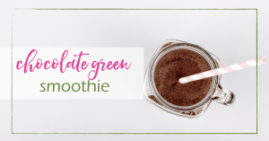 Chocolate Green Smoothie | GoodGirlGoneGreen.com