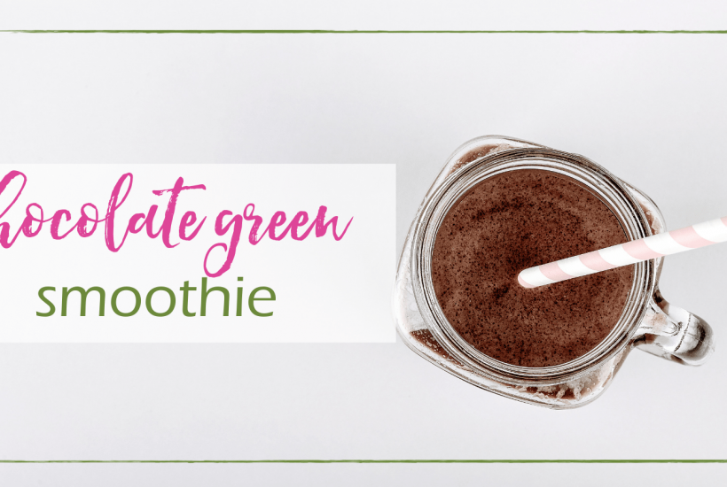 Chocolate Green Smoothie | GoodGirlGoneGreen.com