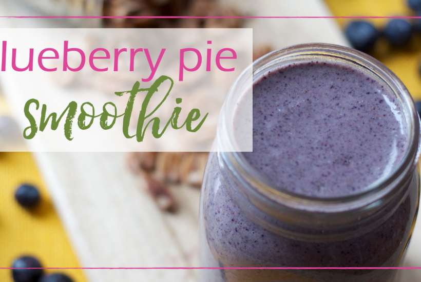 Smoothie Recipe - Blueberry Pie | GoodGirlGoneGreen.com