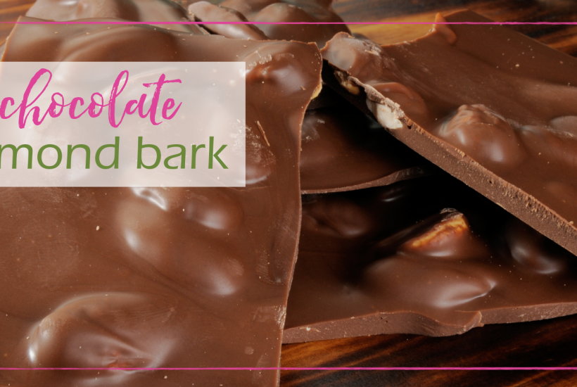 Chocolate Almond Bark | GoodGirlGoneGreen.com
