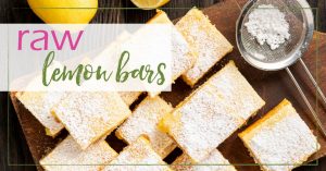 Raw lemon bars GoodGirlGoneGreen